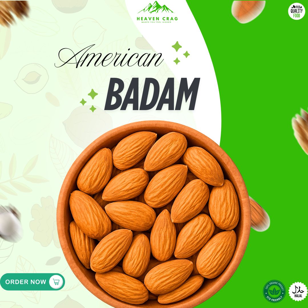 HEAVEN Premium American Almonds (Badam Giri)